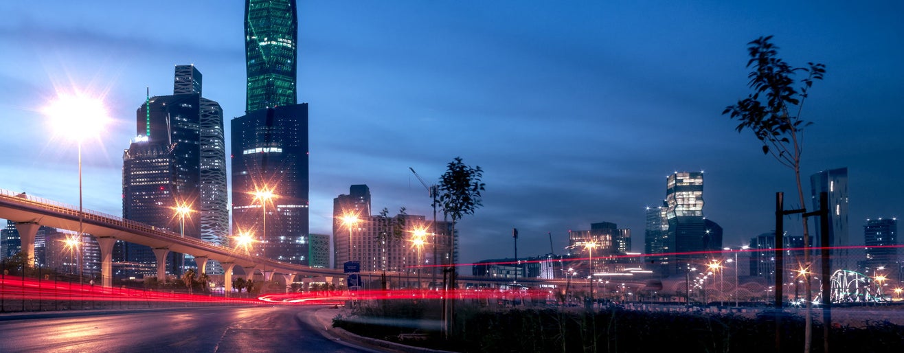 Large buildings equipped with the latest technology, King Abdullah Financial District, in the capital, Riyadh, Kingdom of Saudi Arabia